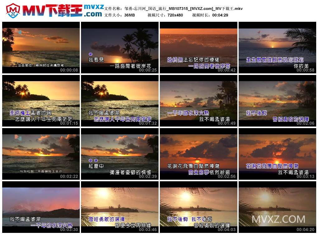 邹勇-忘川河_国语_流行_MB107315